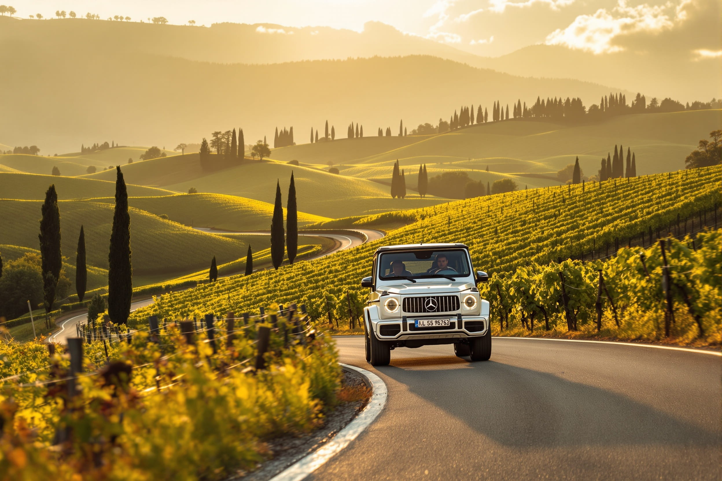 Mercedes in Tuscany